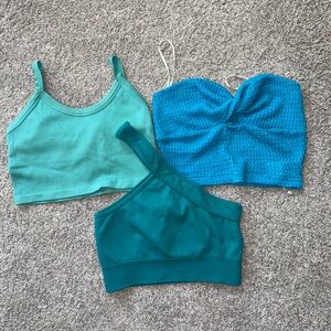 Blue and Teal Tank Tops